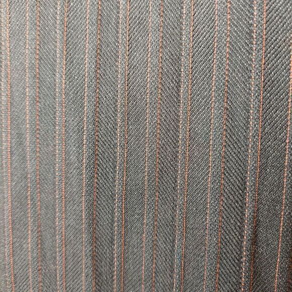 Woman's Franco Mirabelli Black with Brown Stripes Wide Leg Dress Pants - Picture 3 of 11